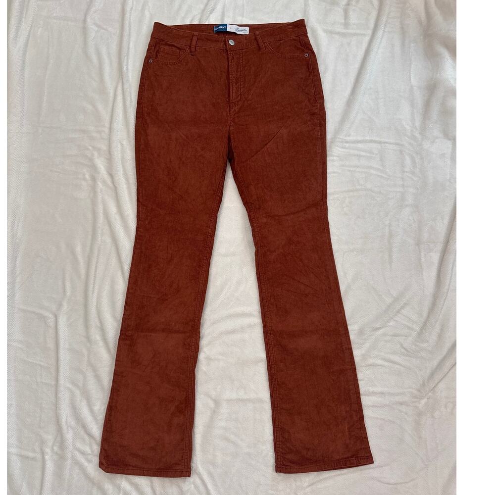 Old Navy Extra High-Rise Kicker Bootcut Corduroys Rust Size 6